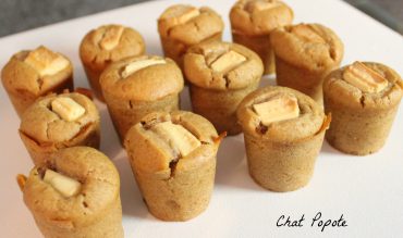 Mini muffins épicés coeur chocolat blanc
