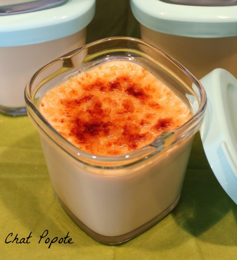 Crème brûlée yaourtière