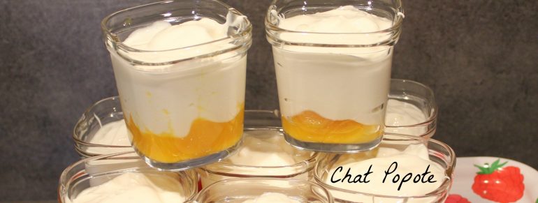 Fromage blanc façon Yopa sur lit de mangue