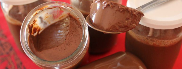 Crèmes chocolat au lait de noisettes