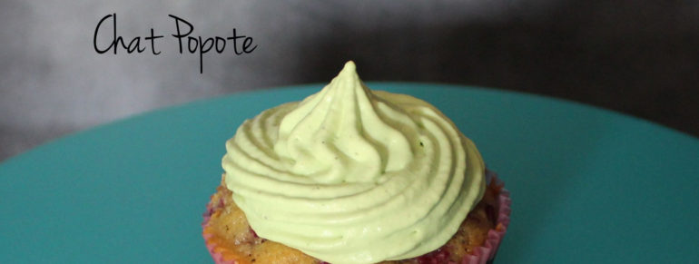 Cupcakes framboise/chocolat blanc et pistache