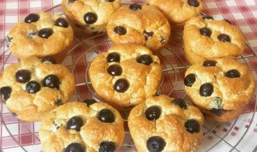 Muffins healthy aux myrtilles et son d’avoine