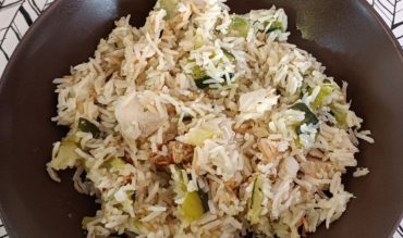 One pot riz basmati, courgettes et merlan (cookeo)