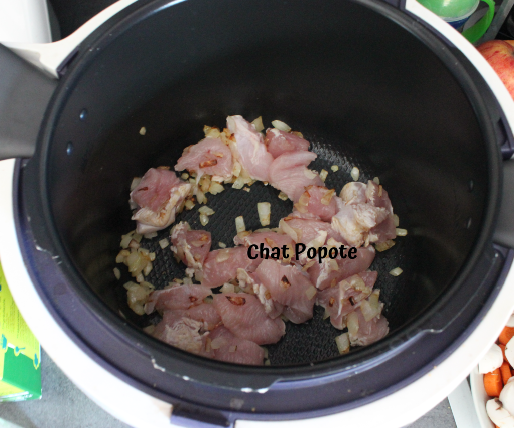 One pot blé, dinde et carottes/champignons (cookeo)