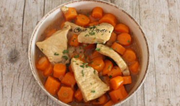 Escalopes de porc aux carottes et aux oignons (cookeo)
