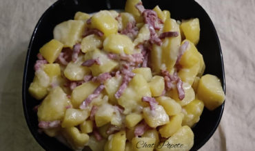 Pommes de terre aux lardons et à la cancoillotte (cookeo)