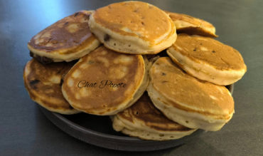 Pancakes à la banane et aux pépites de chocolat